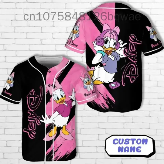 Personalized Disney Daisy Duck Baseball Jersey