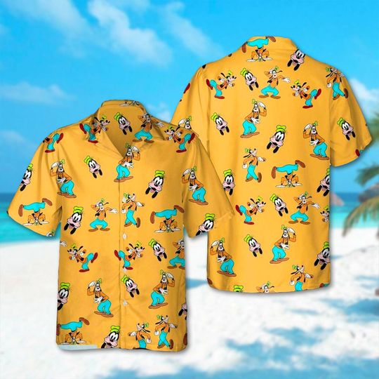 Goofy Beach Hawaiian Shirt, Goofy Dog Aloha Hawaii Shirt