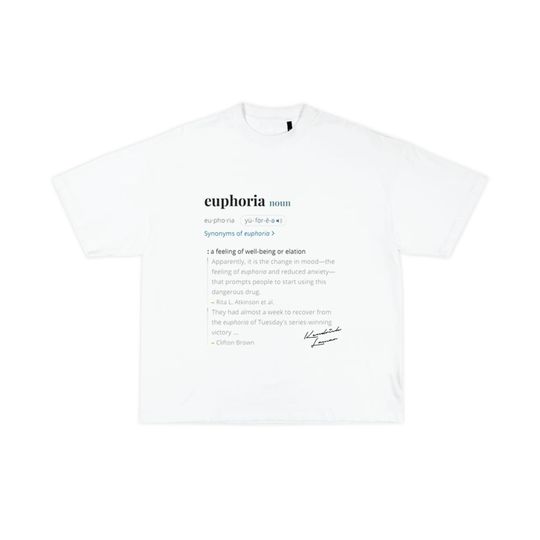 Kendrick Lamar "Euphoria" Garment Dyed T Shirt - White