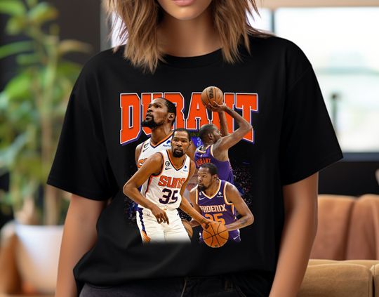 Kevin Durant Basketball Tshirt, Basketball Graphic Tees,  Basketball Bootleg Shirt