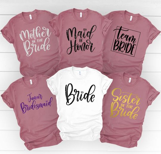 The Bride Shirt,Wedding Shirt,Maid of Honor Shirt,Just Married Shirt