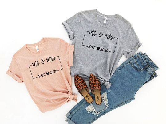 Mr and Mrs Shirt,Mr and Mrs,Just Married Shirt,Honeymoon Shirt,Wedding Shirt