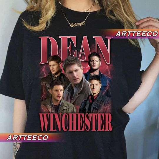 Vintage Dean Winchester 90s Bootleg Style Y2K, Fans Gift For Woman and Man T-Shirt