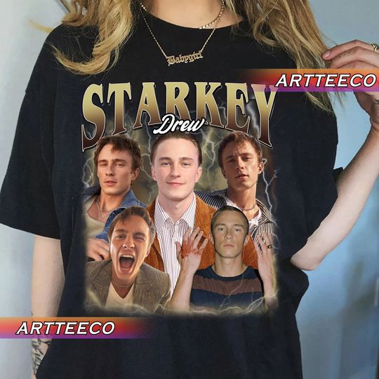Vintage Drew Starkey 90s Bootleg Style Y2K, Fans Gift For Woman and Man T-Shirt