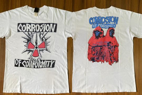 Corrosion Of Conformity 1985 Holier Animosity, Corrosion Of Conformity Double Sided T-Shirt
