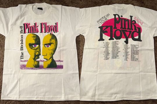 Pink Floyd Division Bell American Tour 1994 Tour Double Sided T-Shirt