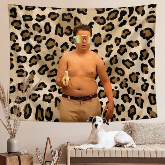 Gibby Tapestry Funny Tapestries, Meme Banner Wall Hanging Flag For College Dorm Decor