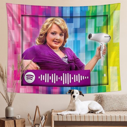 Girl Gibby Aesthetics Tapestry, Boutique Funny meme Wall Hanging Tapestry