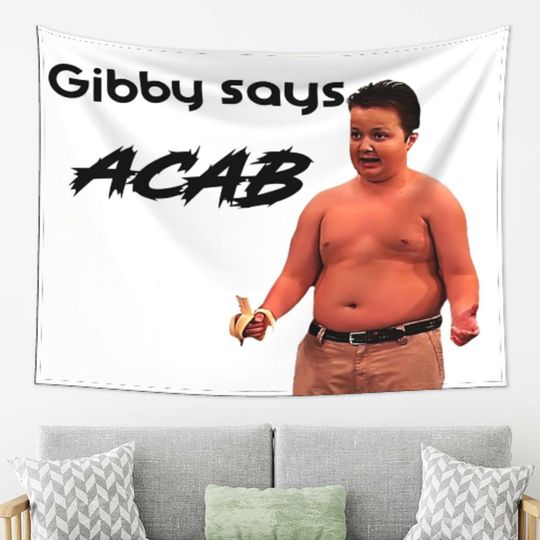 Funny Tapestry Gibby ICarly FWall Tapestry