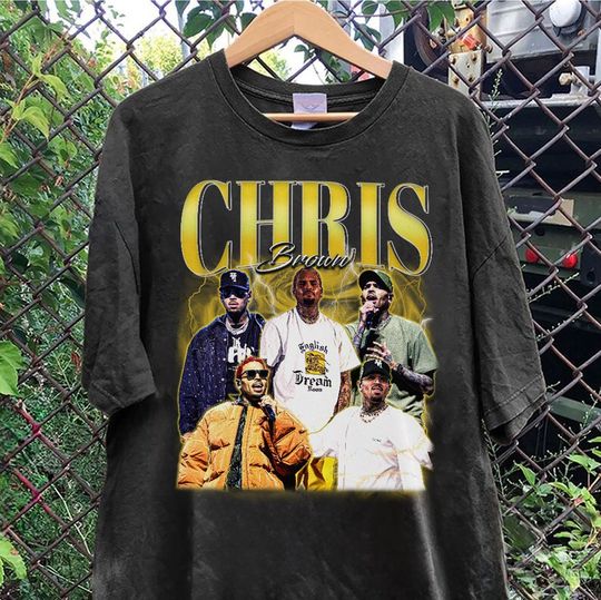 Chris Brown T-Shirt, Chris Brown Hip Hop Shirt, Chris Brown Homage 90s Graphic Tee