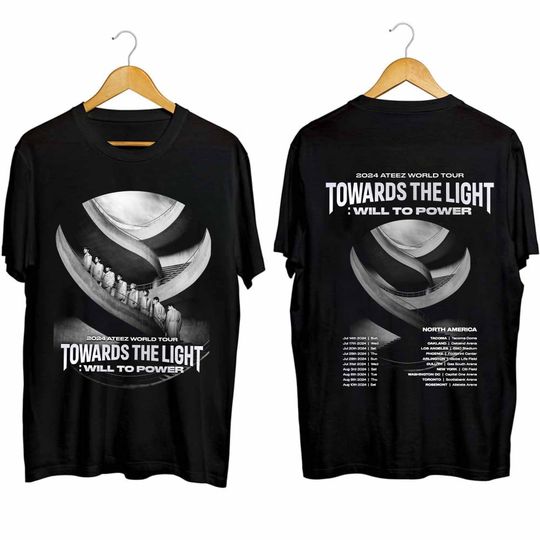 ATEEZ World Tour 2024 Towards The Light : Will To Power North America Double Sided Shirt