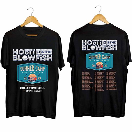 Hootie And The Blowfish - Summer Camp with Trucks Tour 2024 Double Sided Shirt