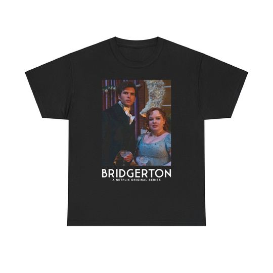 bridgerton polin fandom unisex graphic tee, penelope featherington colin bridgerton fan t shirt