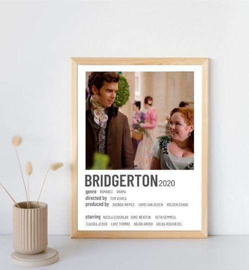 Bridgerton Poster, Movie Poster, Retro TV Show Poster