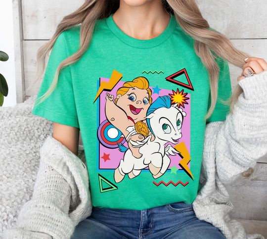 90s Baby Hercules and Pegasus Shirt Disney Hercules Shirt