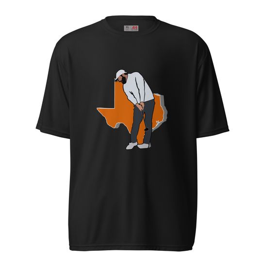 Scottie Scheffler Golf & Texas State Silhouette Performance T-shirt