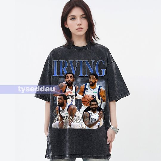 Kyrie Irving Vintage T-Shirt, Point guard/Shooting guard Homage Graphic Unisex, Bootleg Retro 90's Fans Gift