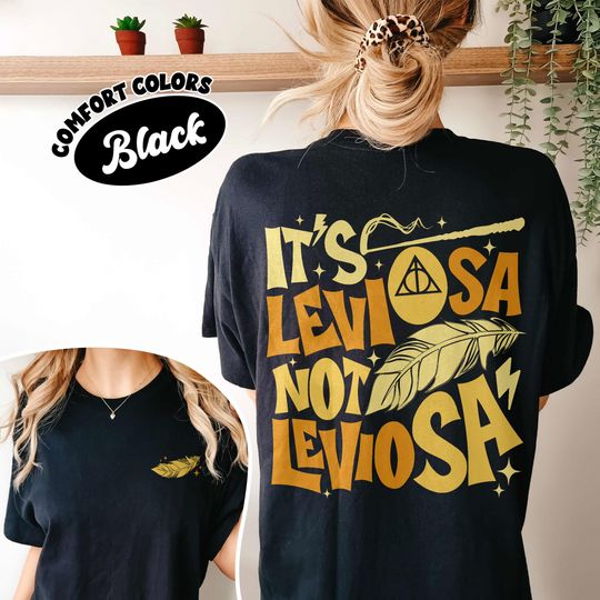 Hp Wizard Spell Comfort Colors Shirt, Leviosa Wizard School Fandom T Shirt