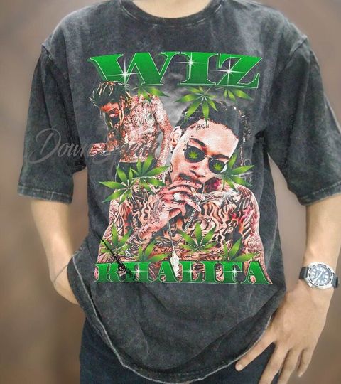 Vintage Wiz Khalifa T-Shirt, Vintage Wash Wiz Khalifa Oversized T Shirt, Wiz Khalifa Sweatshirt, Wiz Khalifa 90s Retro Shirt