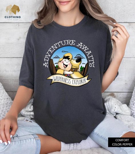Disney Pixar Up Dug And Russell Wilderness Explorer Shirt, Pixar Up Dug And Russell Wilderness