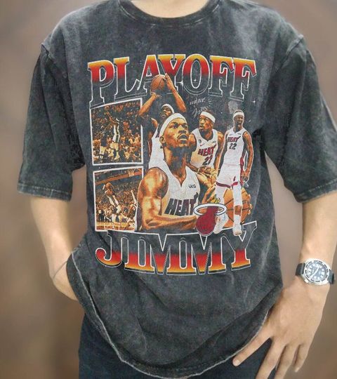 Vintage Playoff Jimmy Butler T-shirt, Vintage Wash Jimmy Butler Oversize T Shirt, Vintage Retro Basketball Player Unisex Graphic Tee