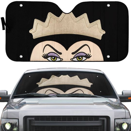 Evil Queen Car Sun Shade | Snow White the Seven Dwarfs Car Sun Shade