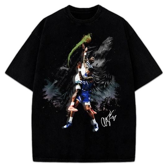 Anthony Edwards Howling Wolves Dunk Custom Design Graphic T-Shirt