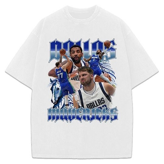 Mavs Kyrie Irving And Luka Doncic Shirt Dallas Custom Design Graphic T-Shirt