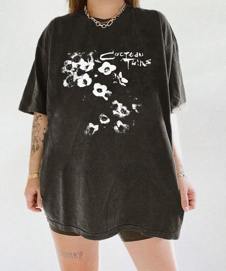 Vintage Cocteau Twins Aesthetic Flower Inpsired Tee