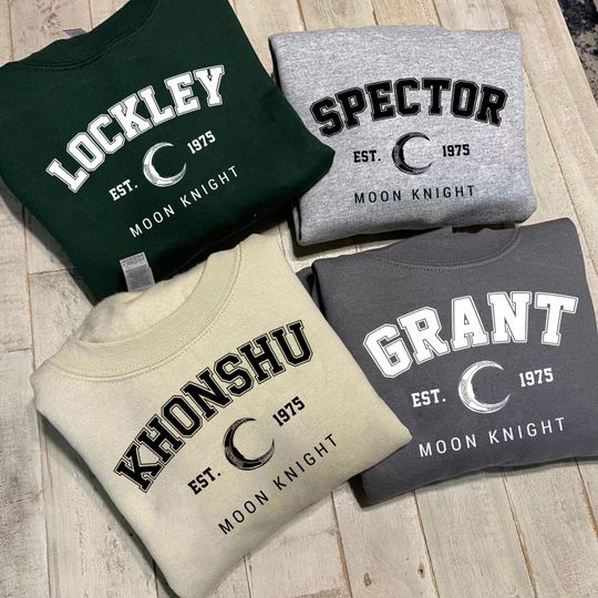 Moon Knight Marc Spector Steven Grant Jade Lockley Khonshu Marvel MCU Characters Sweatshirt