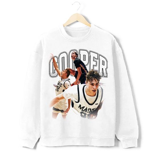 Cooper Flagg Coop Vintage Style Basketball 90's Graphic Design Crewneck Sweatshirt