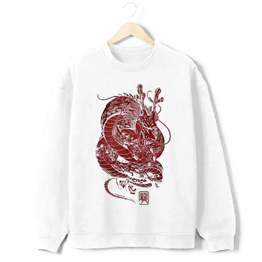 Year Of The Dragon  Sweatshirt Shenron DBZ 2024 Lunar New Year Celebration Graphic Sweatshirt
