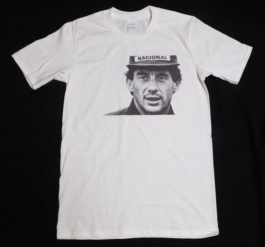 Ayrton Senna White T-shirt sizes available S-3XL