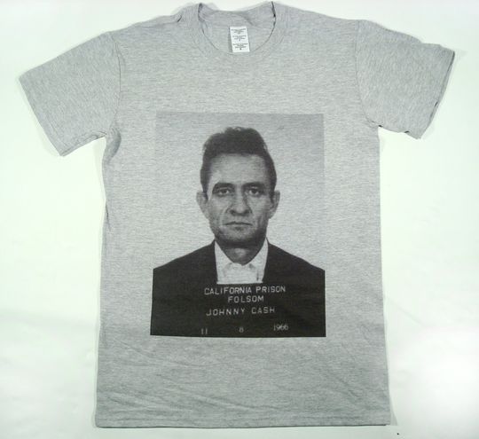 Johnny Cash mugshot T-shirt sizes available S-3XL