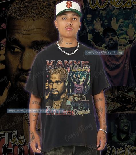 Kanye West Shirt,Kanye West Printed Graphic Tee, Kanye West College dropout Shirt, Kanye West RAP Hip-hop T-shirt, Vintage shirt