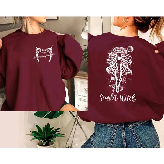 Scarlet Witch This Is Me Being Reasonable, Maximoff Multiverse Madness Double Sided Sweatshirt