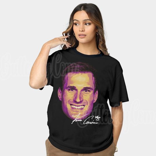 Kirk Cousins Vintage T-Shirt, Quarterback Homage Graphic Unisex Long Sleeve, Bootleg Retro 90's Fans Hoodie Gift