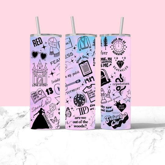 Discover TS Inspired 20 oz Tumbler | TS Tumbler | taylor version Tumbler | Eras Tumbler | Gift for Her