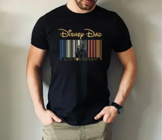 Disney Dad Scan For Payment Funny Disney Trip Gift Idea