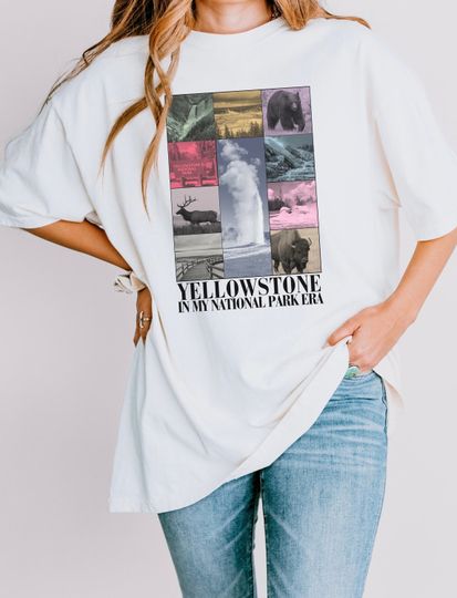 In My National Park Era, Yellow Stone National Park Bison, Wyoming, Montana T-Shirt