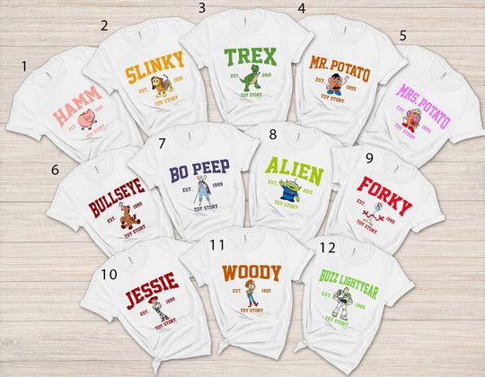 Disney Toy Story All Characters Shirt, Disney Toy Story Group Shirts, Disney Family Matching Shirts