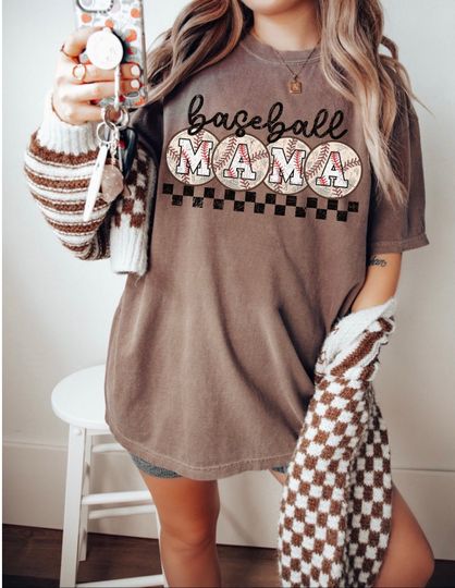 Baseball Mama Tee, Baseball Mom Shirt, Baseball Shirt For Women, Sports Mom Shirt, Mothers Day Gift, Family Baseball Shirt, Comfort Colors