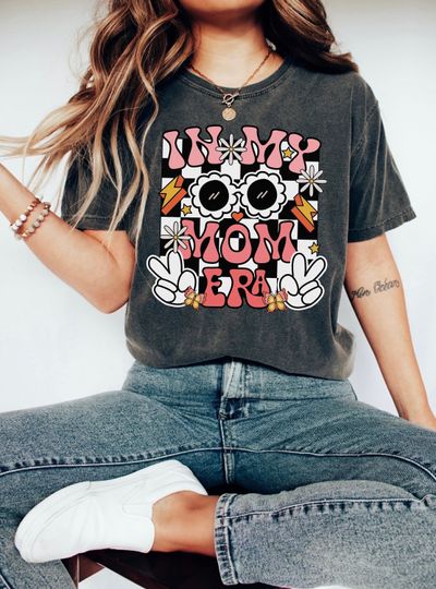 In My Mom Era Shirt, New Mom Gift for First Time Mom, Mom Era Groovy, Gift for Mom, Mama Tshirt, Mom Tee, Pregnancy Announcement