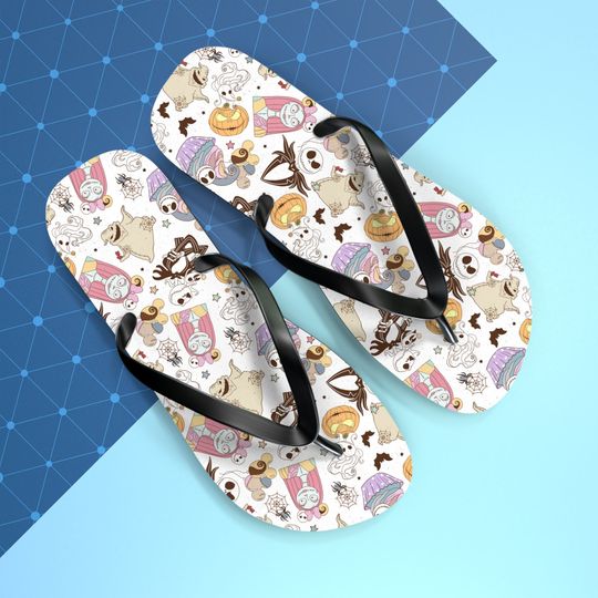 Disney Nightmare Before Christmas Inspired Summer Flip Flops Disneyland Gift