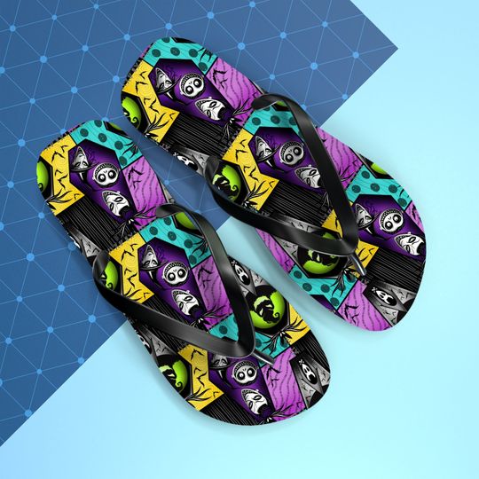 Disney Nightmare Before Christmas Inspired Summer Flip Flops Disneyland Gift