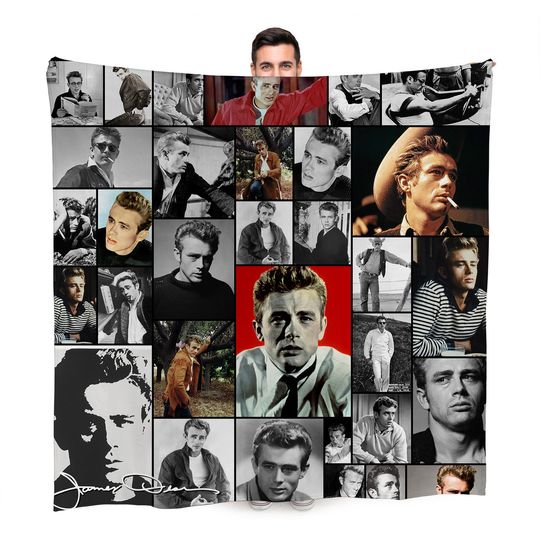 James Dean Celebrity Montage Fleece Blanket