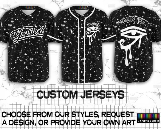 Custom Baseball Jerseys ~ Festival Rave EDM Jersey ~ Custom Rave Shirt