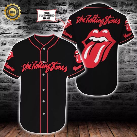Personalized Rock N Roll The Rolling Stones Baseball Jersey Shirt