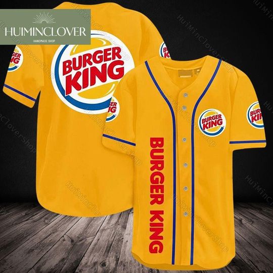 Burger King Baseball Jersey Shirt,  Burger King Unisex Baseball, Burger Lovers Shirt