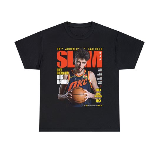 Chet Holmgren OKC Thunder NBA Slam Cover Tee Shirt